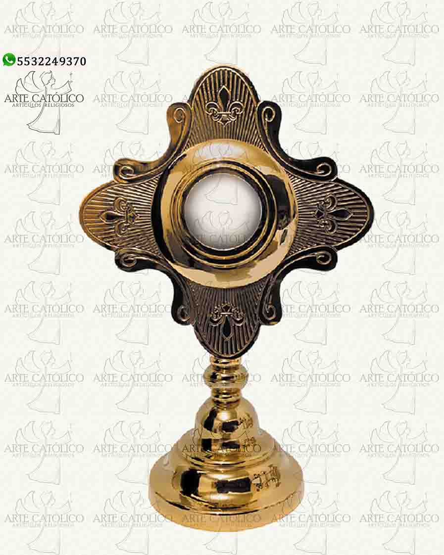 Custodia Eucaristica_22cm_ArteCatólicoMx_Artículos-Religiosos_C
