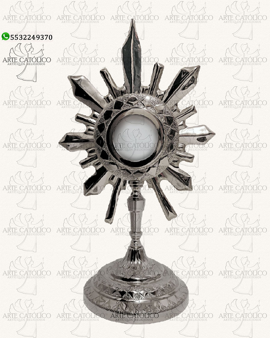 Custodia Eucaristica_25cm_ArteCatólicoMx_Artículos-Religiosos_.