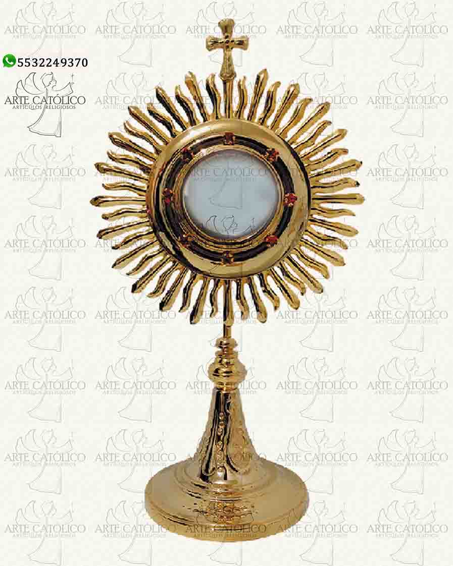 Custodia Eucaristica_35cm_ArteCatólicoMx_Artículos-Religiosos_