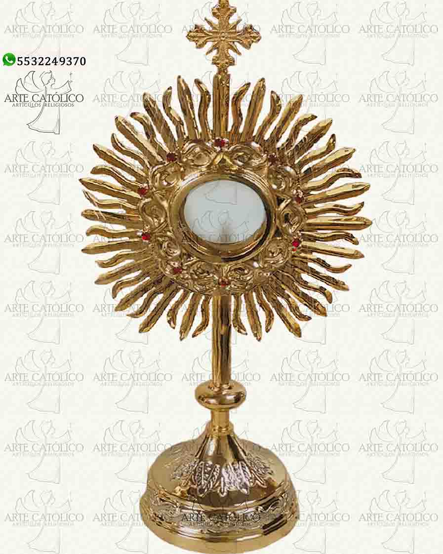 Custodia Eucaristica_55cm_ArteCatólicoMx_Artículos-Religiosos_